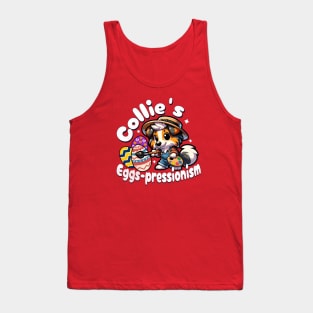 Collie Cute Dog Easter Tank Top